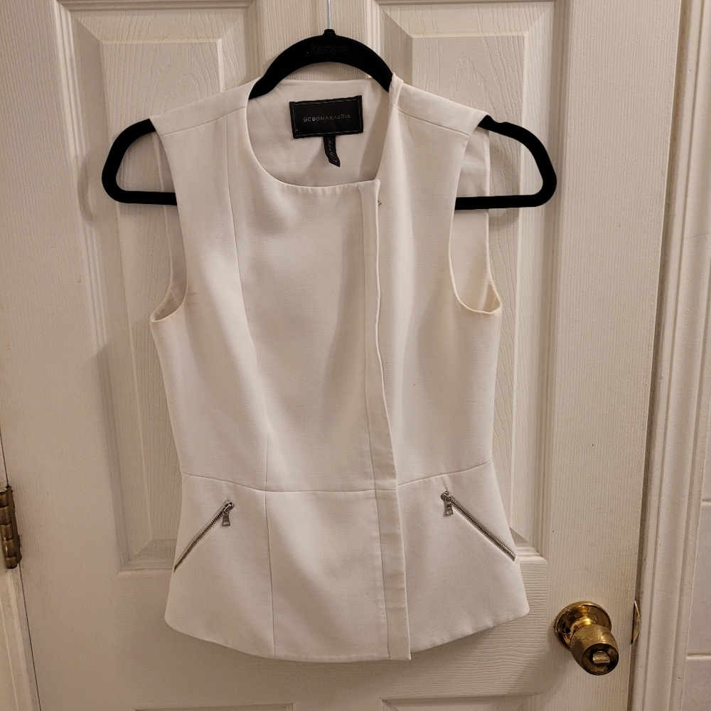 BCBG White business  top